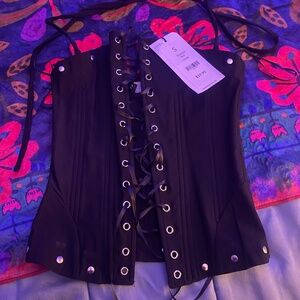 AKIRA MADISON LACE UP CORSET Size SS